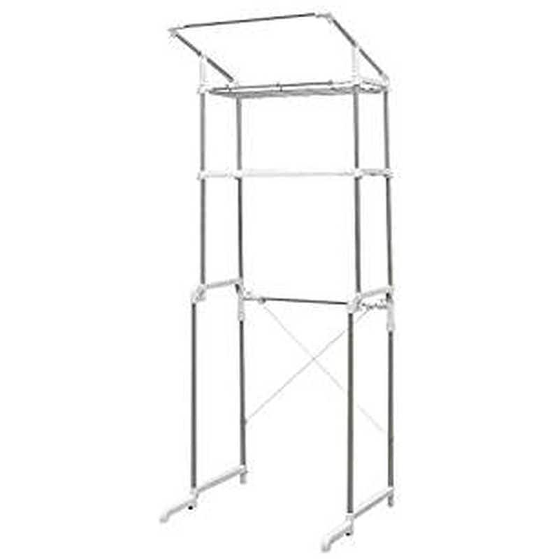 アイリスオーヤマ　IRIS OHYAMA　ハンガーバー付ステンレスランドリーラック