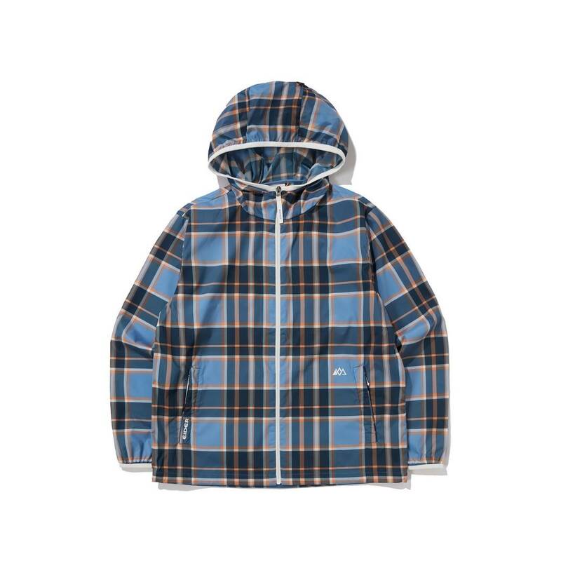 EIDER CAMPACK（キャンパック） メンズ チェック柄 防風ジャケット_ライトブルー DMM23105B1 365635