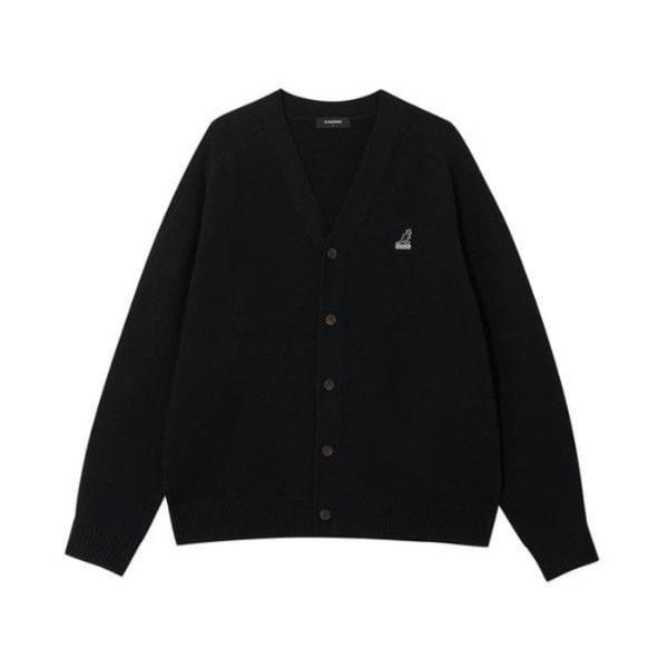 ジャケット CQK KRFC-KN19050BK クラシック Vネック カーディガン 1905 ブラック