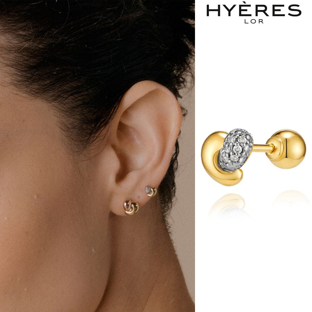 [HYERES LOR] ETRIVE 14K piercing DIA 14,681円