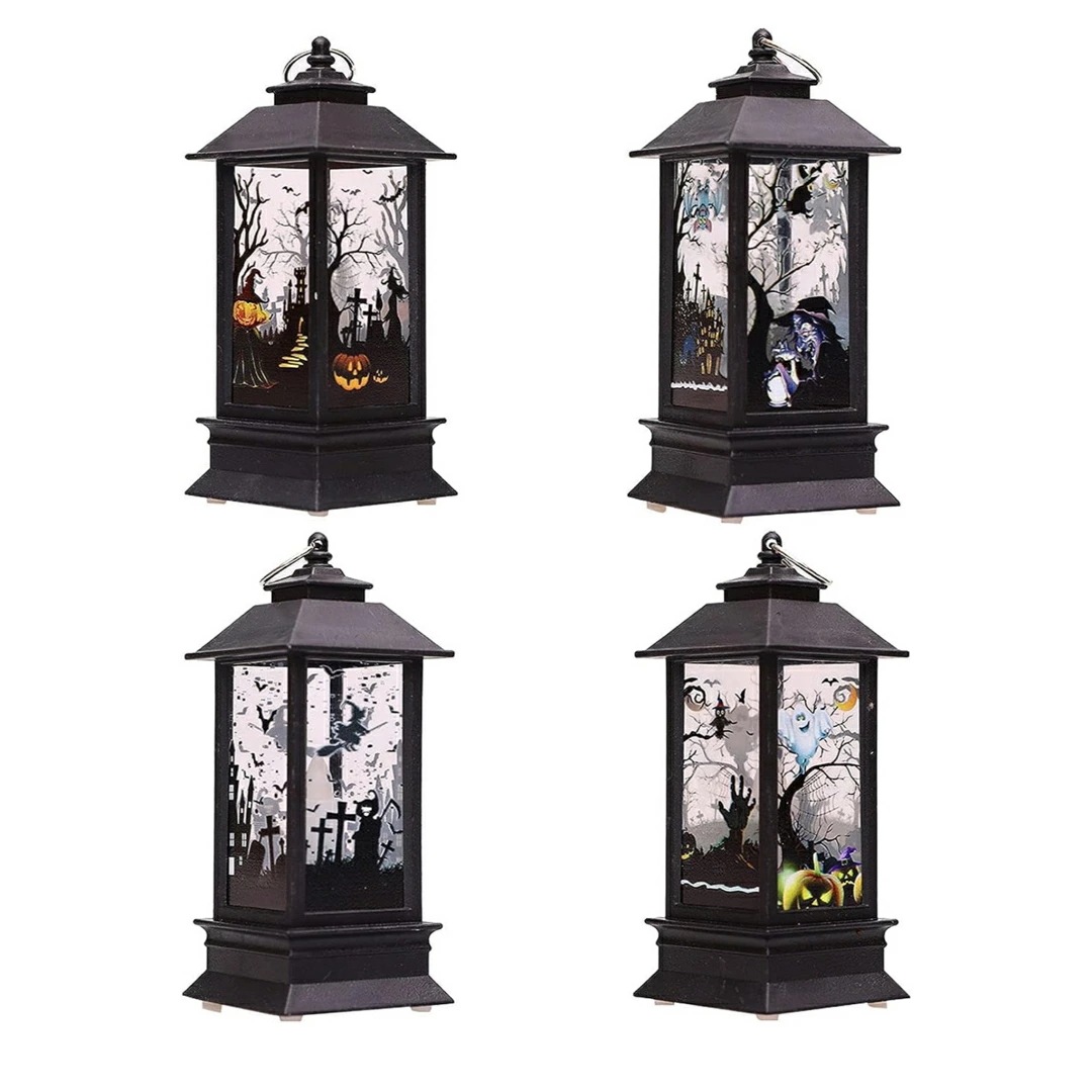 A0608994点セット ハロウィン ランタン かぼちゃ おばけ魔女 提灯 ハロウィン飾り付け