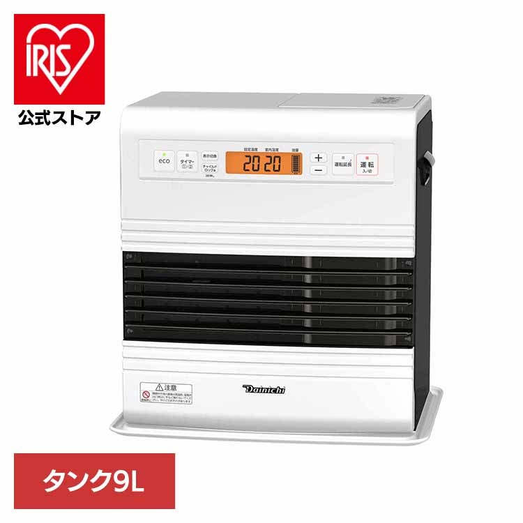 【人気商品】ダイニチ 石油ファンヒーター ヒーター ストーブ 灯油 お手入れ簡単 石油FH・GRタイプ 木造15畳コンクリ20畳・タンク9L スノーホワイト FW-3725GR-W ダイニチ