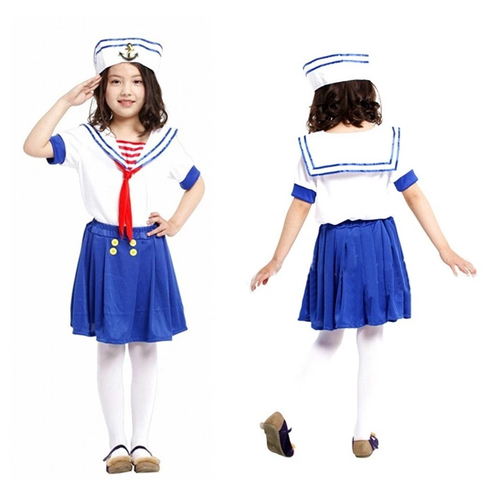 短纳期ハロウィン 衣装 女子 船乗り セーラー服 コスプレ衣装 演出服　舞台　ステージ　服 ハロウィン 仮装 衣装 コスプレ コスチューム 子供用 キッズ 女子 パイレーツ　ハロウィン