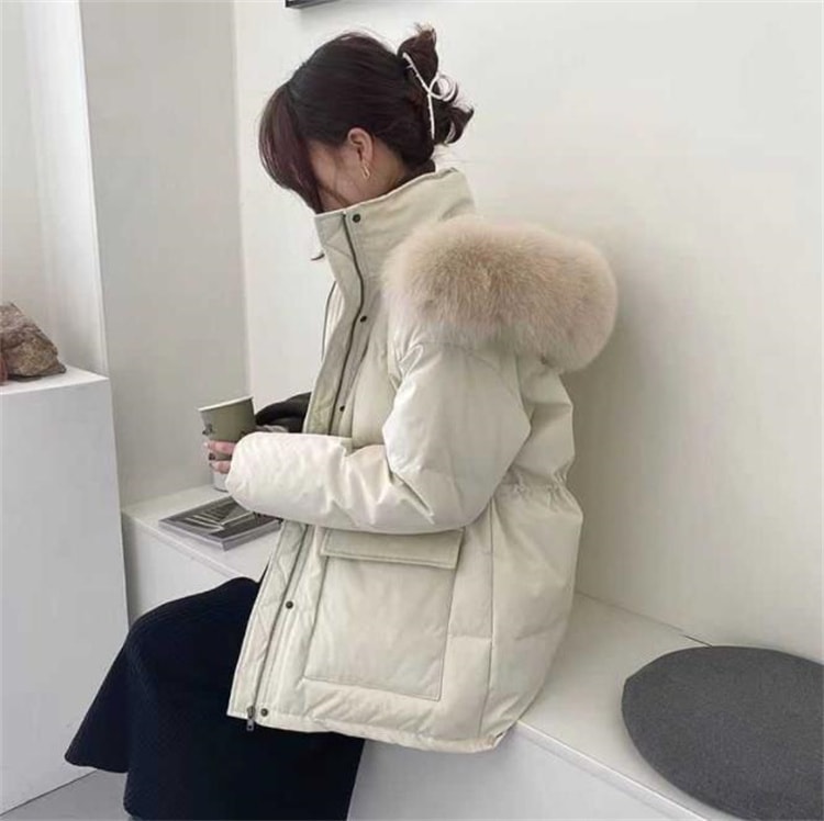 韓国ファッション 短いスタイル 防寒ジャケット ダウン タートルネック 厚手 コート 大きいサイズ ゆったりする 暖かい