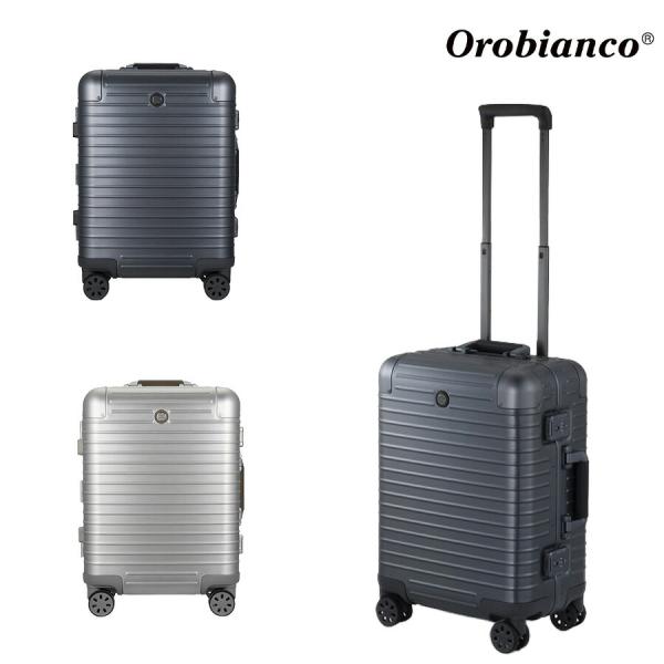 【Orobianco】93142 モヴェンツァ スーツケース 36L 3-5泊 キャリーケース 大容量 出張 旅行 宿泊 ラゲージタグ ユニセックス プレゼント ギフト シルバー