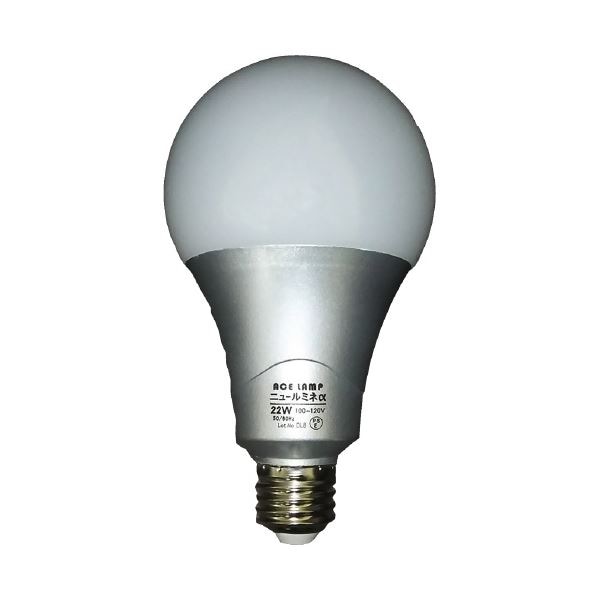 （まとめ）WINGACE LED電球 ニュールミネα22W LED-L22A（x5セット）