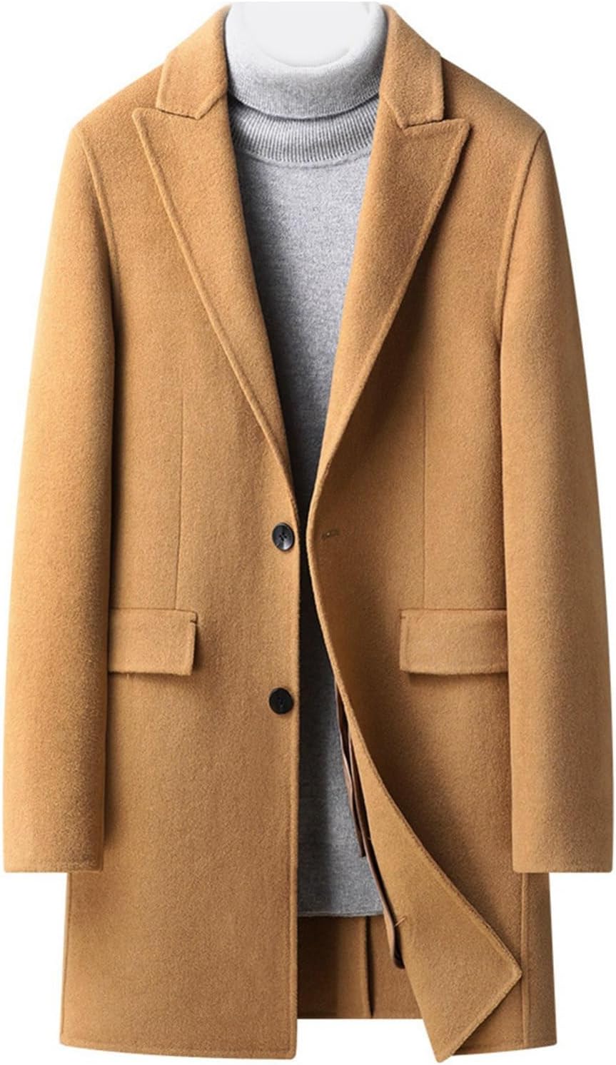 メルトンコート 100% メンズ チェスターコート シンプル 厚手 ダウンライナー付き 柔らかい 暖かい 防寒 ロング テーラードジャケット 紳士 春秋冬 ビジネス スリム 大きいサイズ カジュ