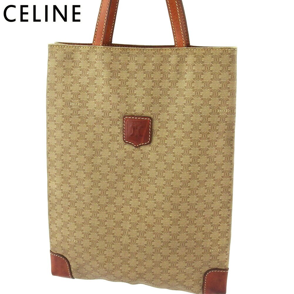 ハンドバッグ ミニトートバッグ バッグ マカダム レディース メンズ ベージュ ブラウン 中古