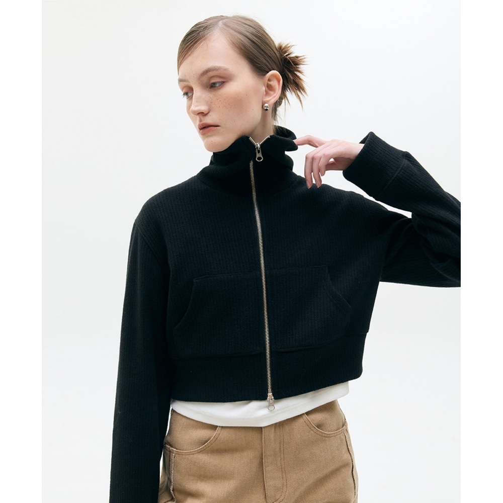 LARTIGENT LX アップリケ リブジップアップ(ブラック)