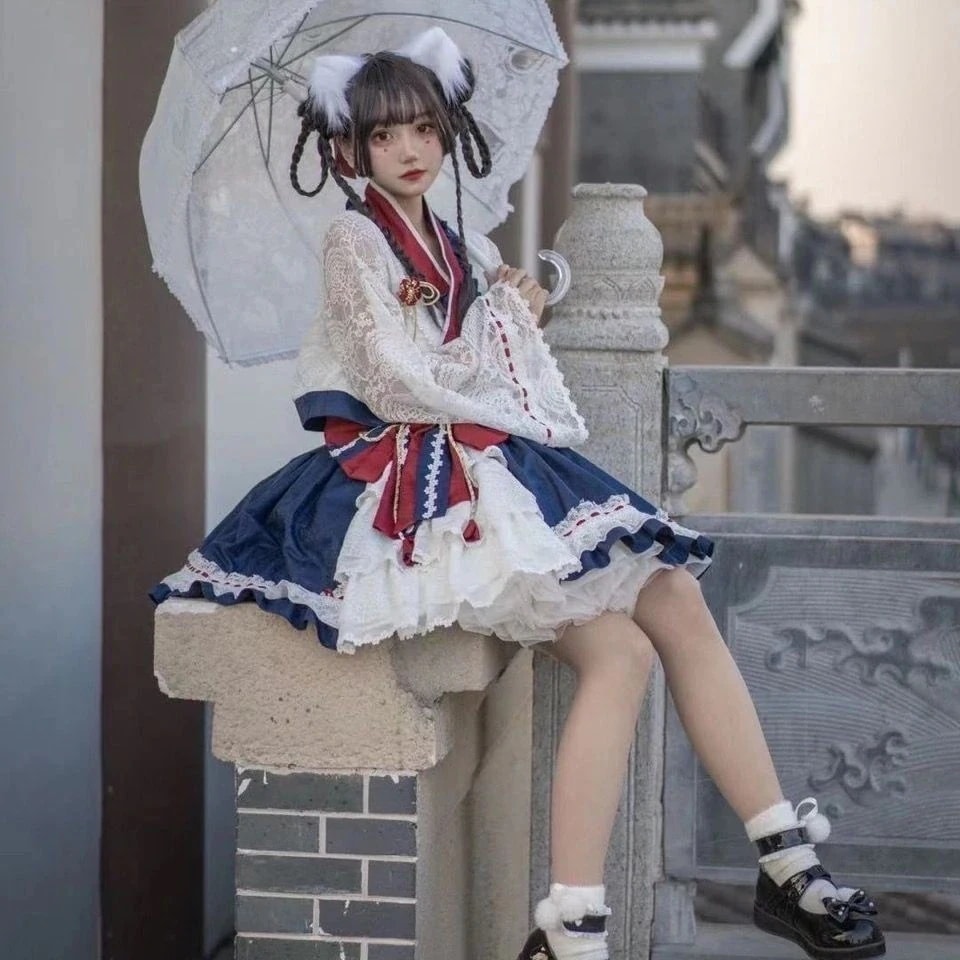 ロリータドレスロリータスカートかわいいスカートのフルセット