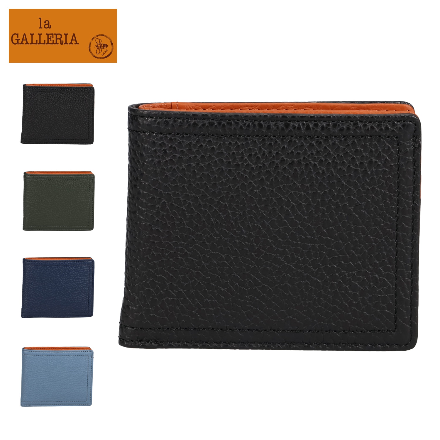 二つ折りタスキーノ メンズ 青木鞄 本革 牛革 軽量 TASCHINO 2194