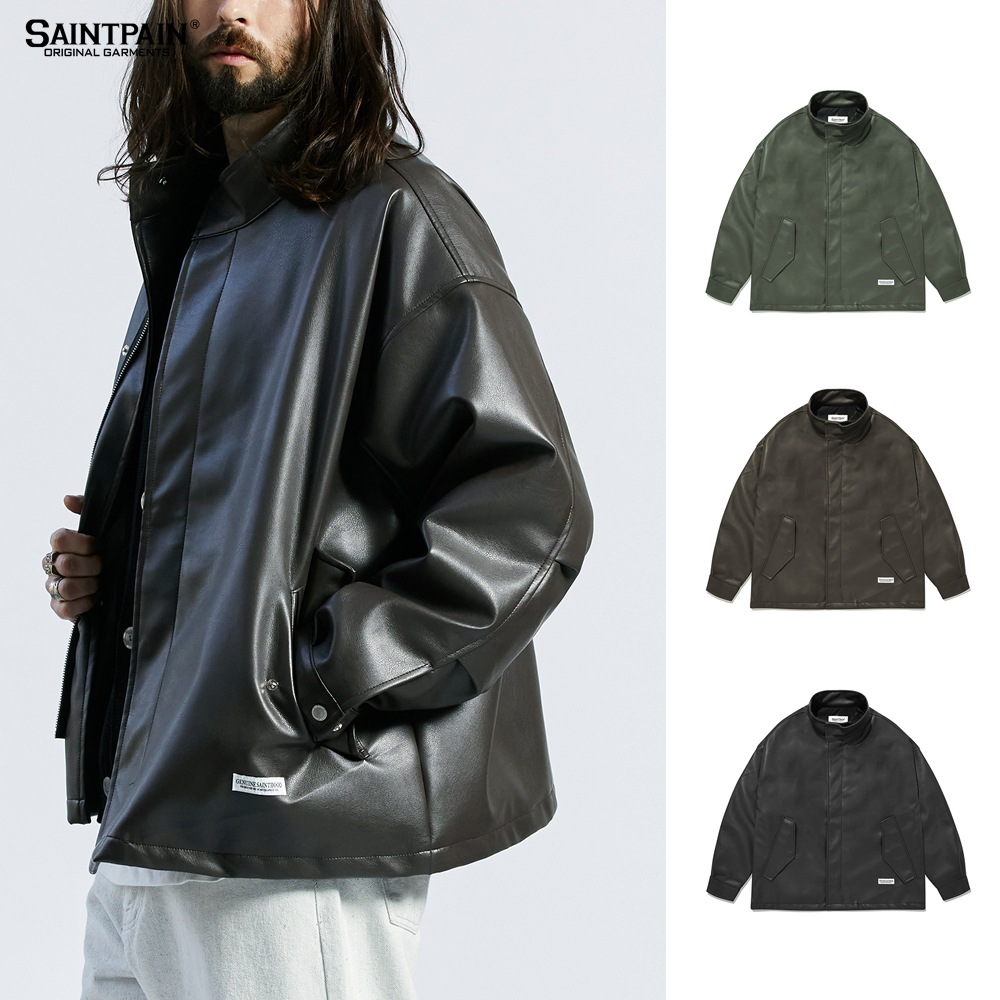 BTS 着用 ブランド SP VEGAN LETHER M51 CROP FIELD JACKET
