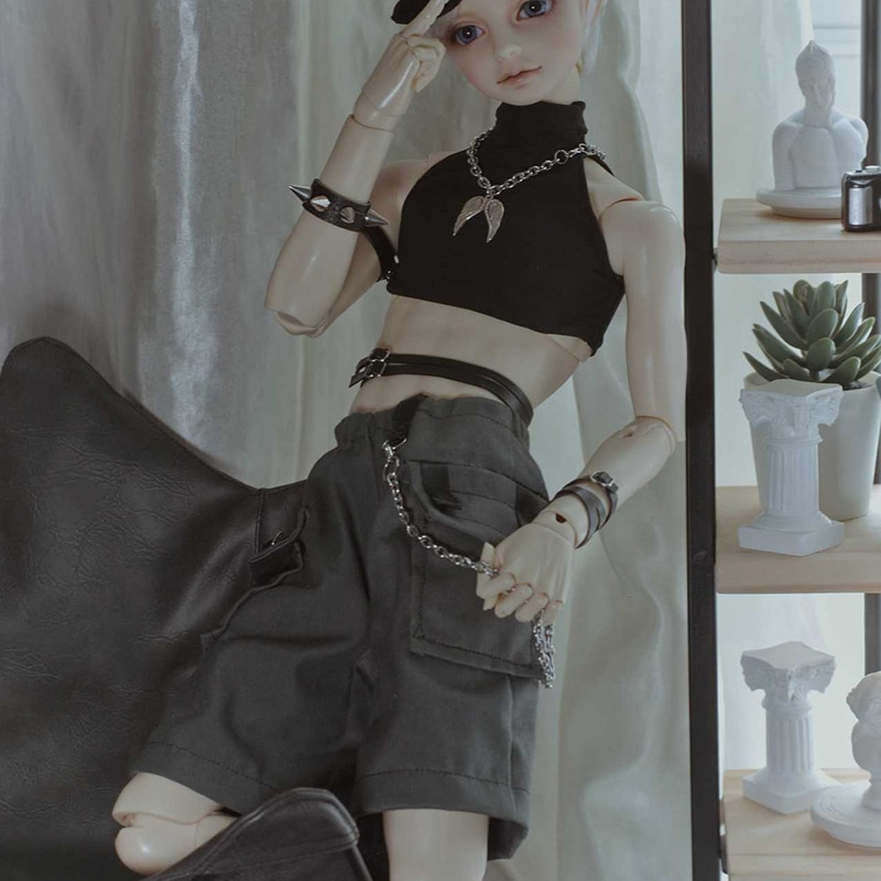 BJDドール用衣装セット 11点 カッコイイ カジュアル MSD/SD/70cmサイズ人形用