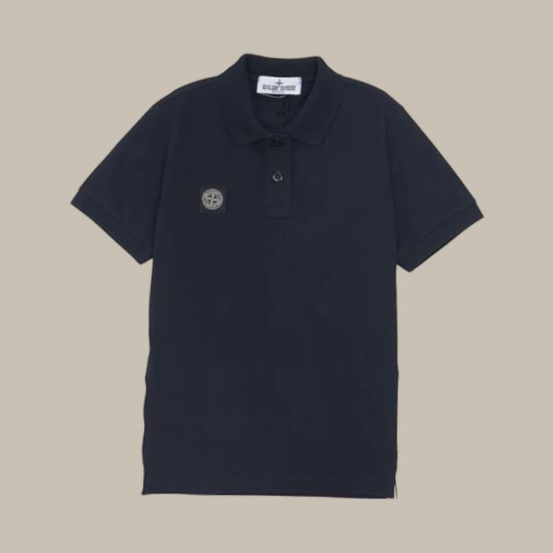 [カード決済で10%オフ] STONE ISLAND KIDS 襟付き半袖Tシャツ K1S162200002 S0018 V0020 (大人用としても着用可能)