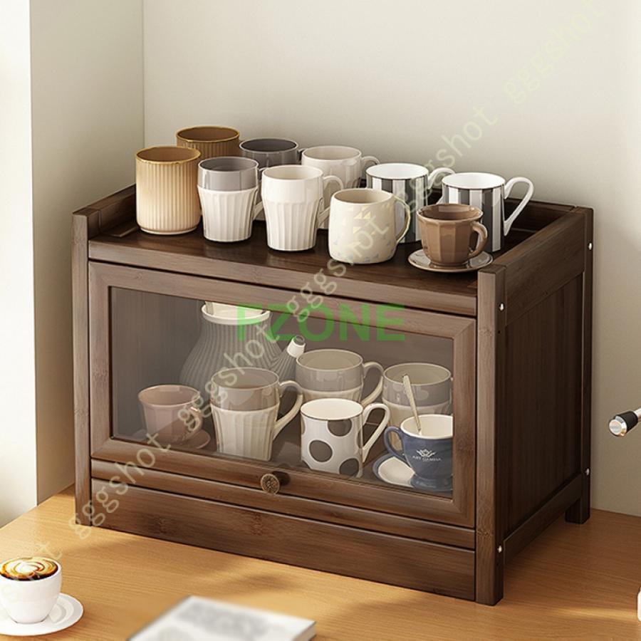キッチン収納家具 食器ラック 台所収納 キッチン 収納 キッチンストレージ キッチンカウンター 上 食器 グラス置き コップスタンド 収納ラック 食器棚 お皿