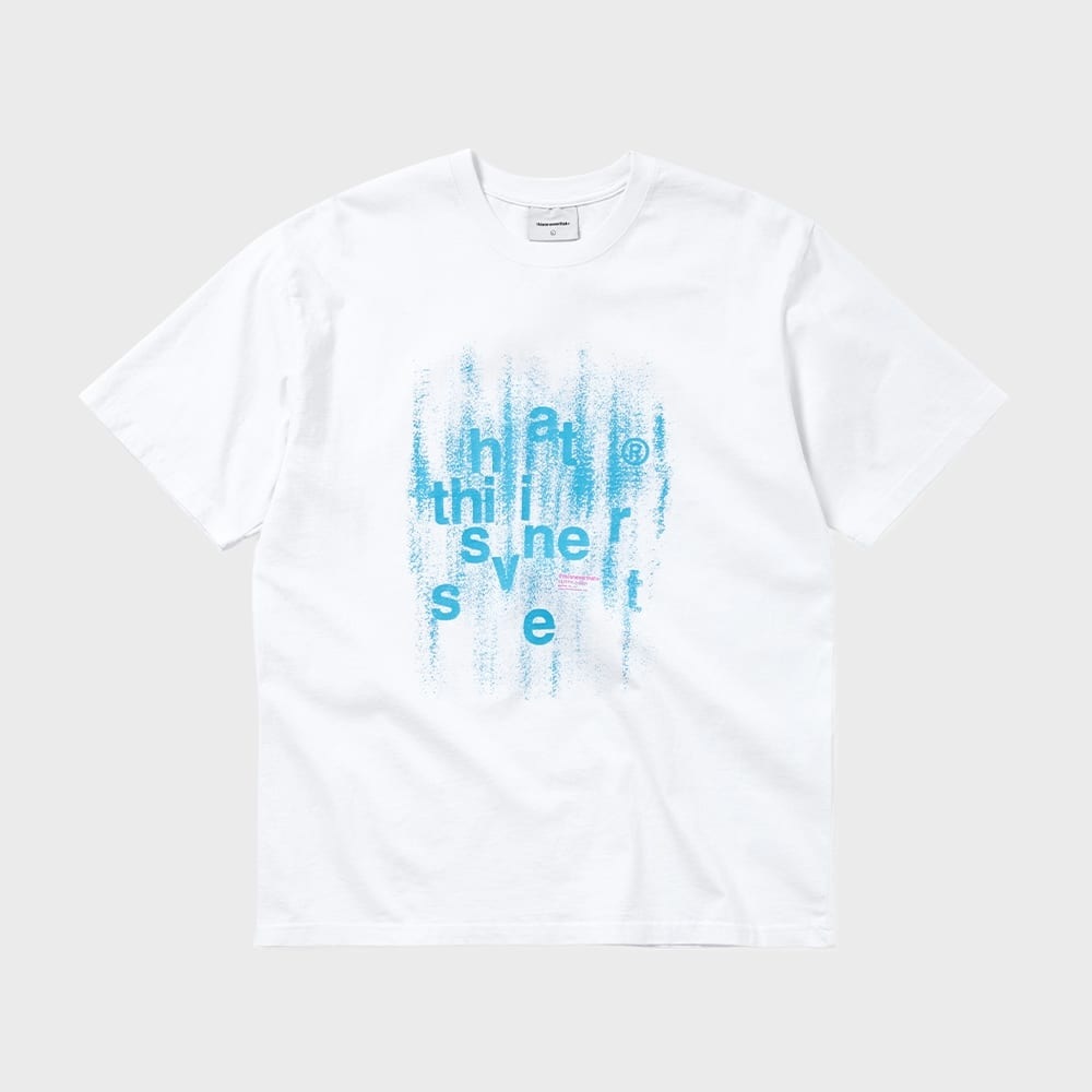 ディス・イズ・ネヴァー・ザッド・ブラッシュド・ペイント Tシャツホワイト