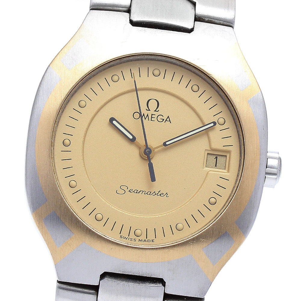 オメガ OMEGA シーマスター ポラリス デイト クォーツ メンズ _888880【中古】