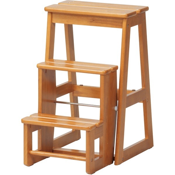 STC-3(BR) ステップチェア3段 ブラウン メーカー直送