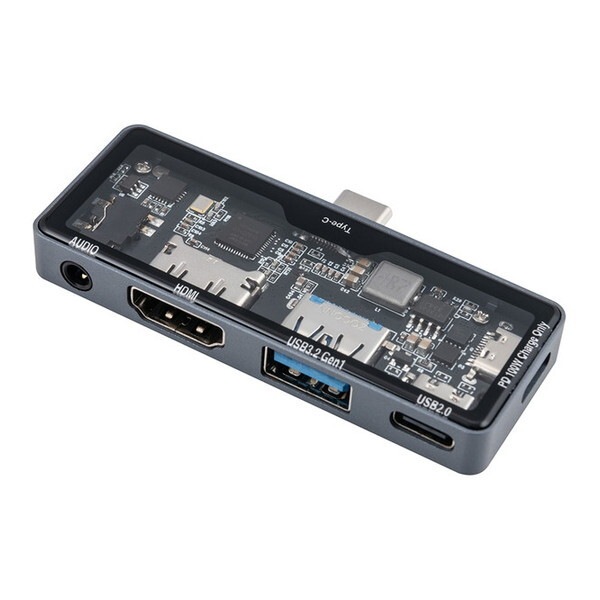 UD-C11GY グレー PD対応Type-Cスケルトンドッキングステーション