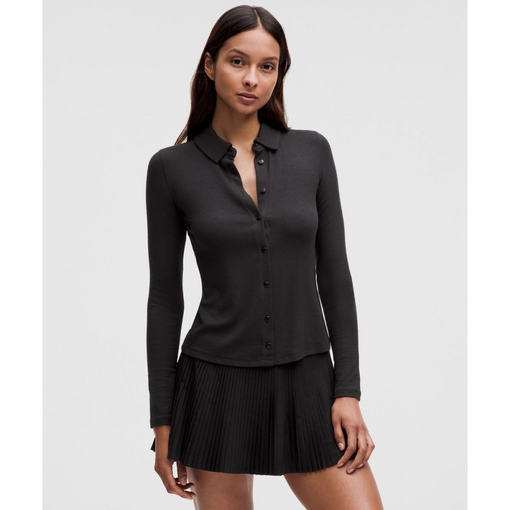 ホールド タイト カラード ロングスリーブ ボタンアップ シャツ BLK 12,038円