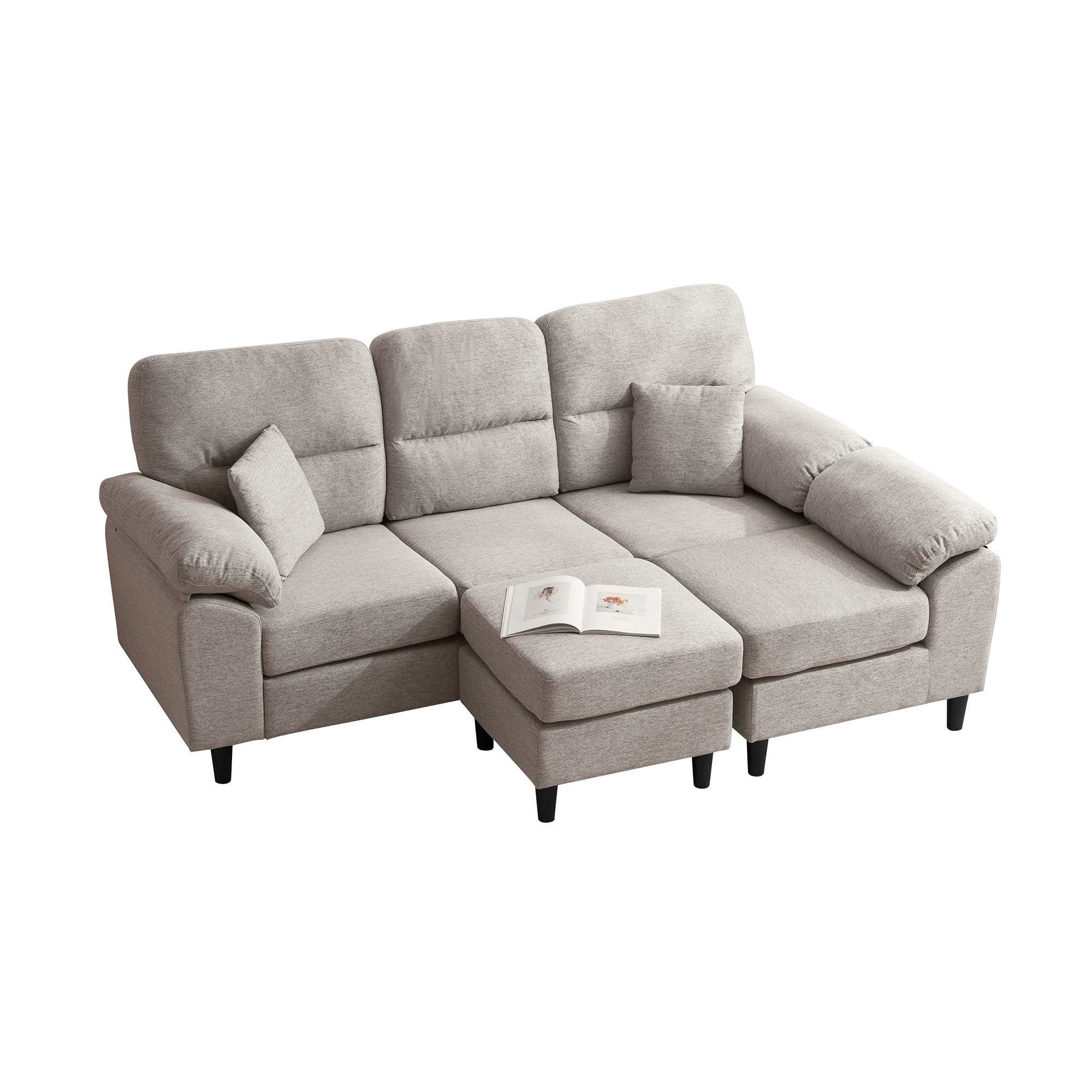 【2点購入で150OFF】【夏日限り激安SALE】ソファ ソファーセット 5人掛け 2-5人掛け L字 クッション付き 肘付き コーナー ローソファー ローソファーセット