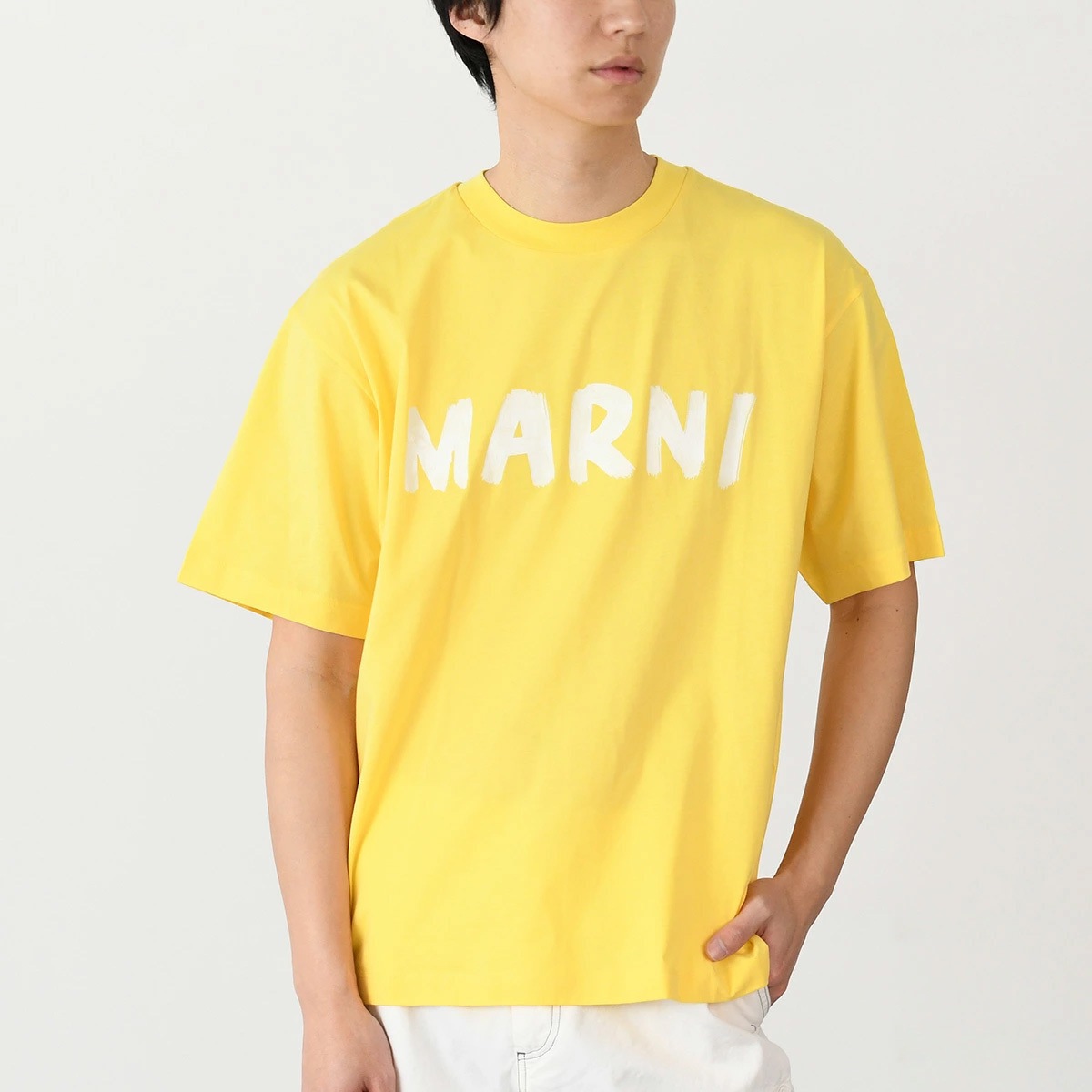 トップス Tシャツ ロゴT レタリング ロゴTシャツ THJET49EPHUS メンズ ユニセックス ホワイト イエロー 夏 人気 おすすめ プレゼント