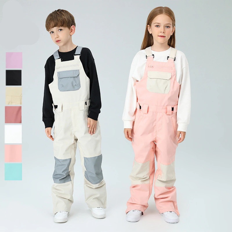 スキーウェアキッズ上下セットスキーウェアジュニアスノーボードウェア男の子女の子撥水防風保温雪遊び中綿　暖かい