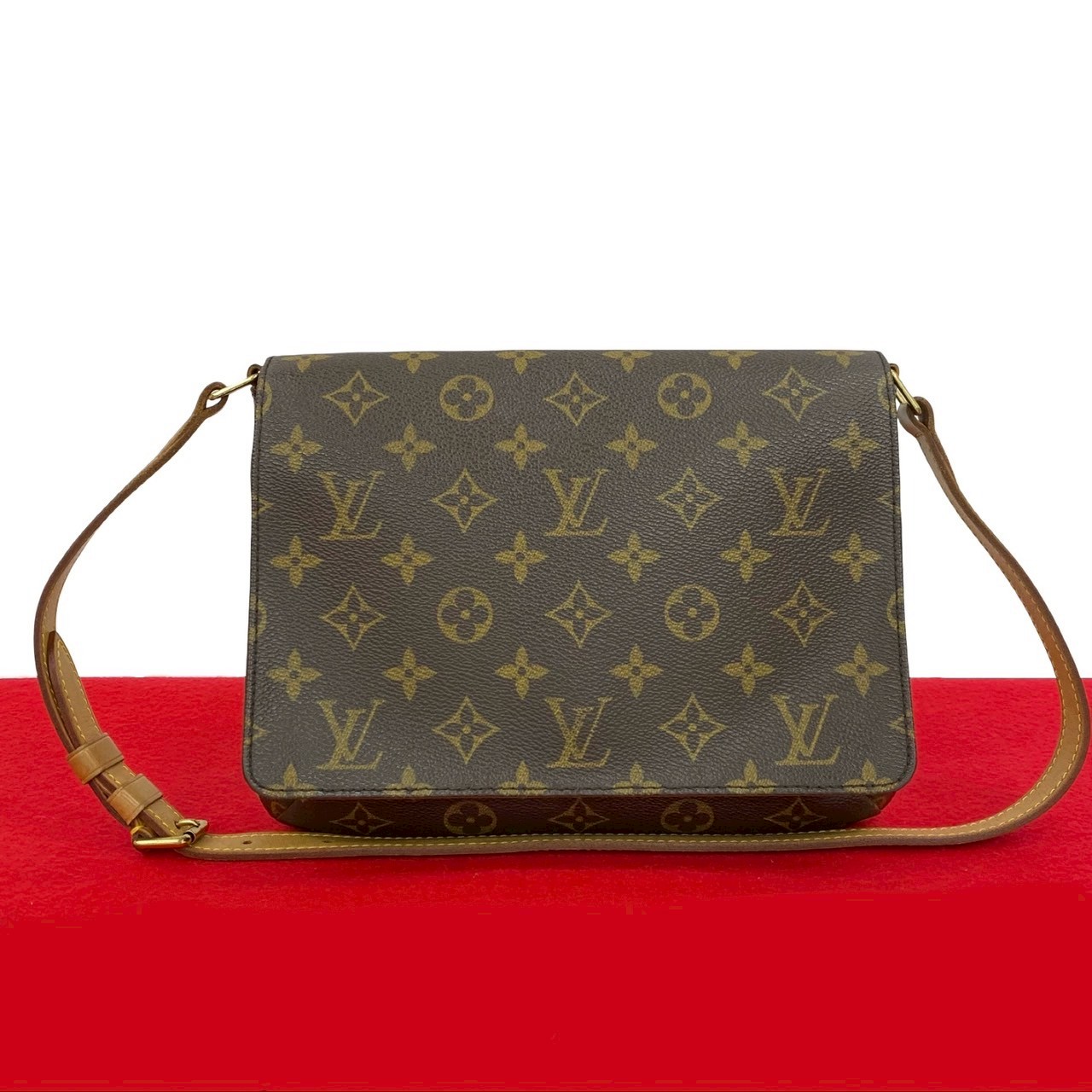 ヴィンテージ ミュゼットタンゴ モノグラムショルダーバッグ レザー PVC ブラウン 25936 57,240円