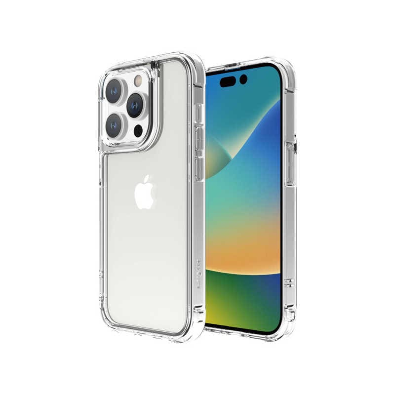 ABSOLUTE TECHNOLOGY　iPhone 14 Pro用ケース LINKASE AIR ゴリラガラスiPhoneケース(側面TPU：クリア)　ATLAIP202261PCL