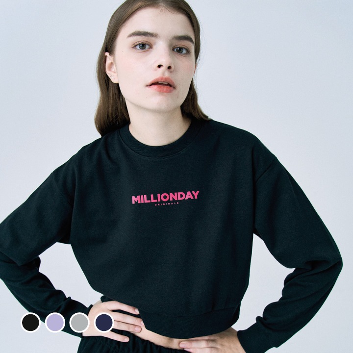 MILLION SMALL CROP SWEATSHIRTミリオンスモールクロップスウェットシャツ