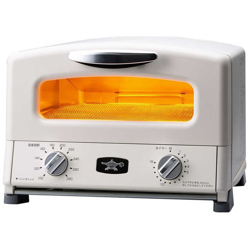 アラジン　オーブントースター グラファイトグリル＆トースター 1390W/食パン4枚 ホワイト　AGT-G13B(W)