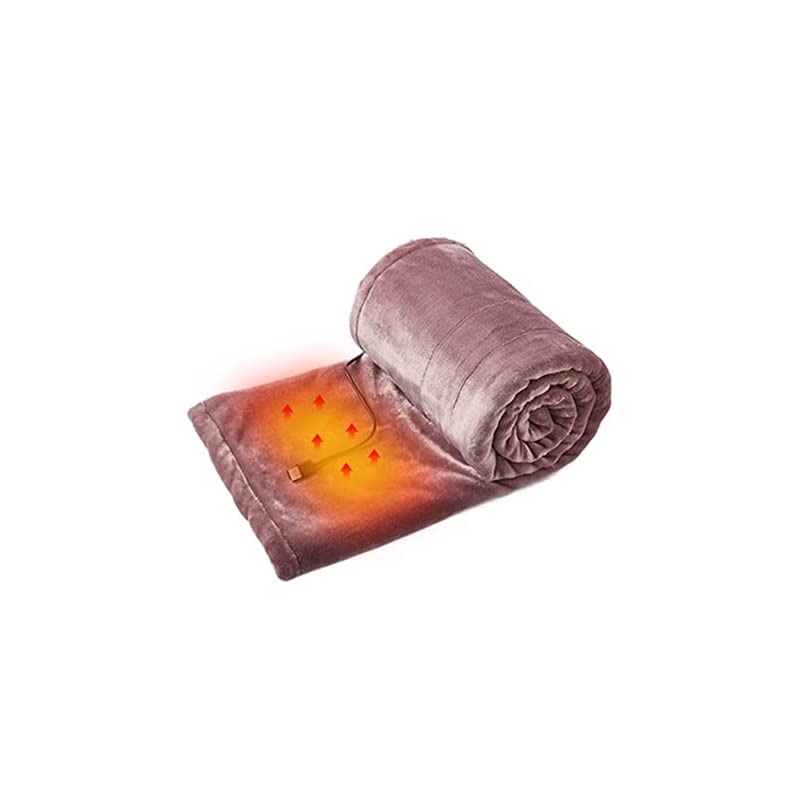 電気毛布 電気ブランケット USB給電タイプ 三段温度調節 80*140cm 肩掛けひざ掛け 丸洗い