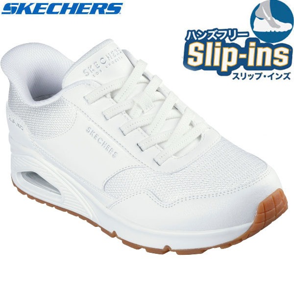 返品交換不可 大特価 Skechers スケッチャーズ UNO-BANKSIA カジュアル シューズ 177117W-WHT レディース 即納あり