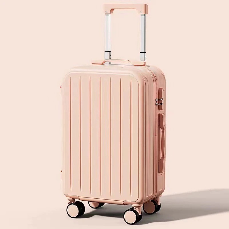 荷物女性用トロリーケースサイレントユニバーサルホイール男子学生トラベルコードレザーケース丈夫で耐久性