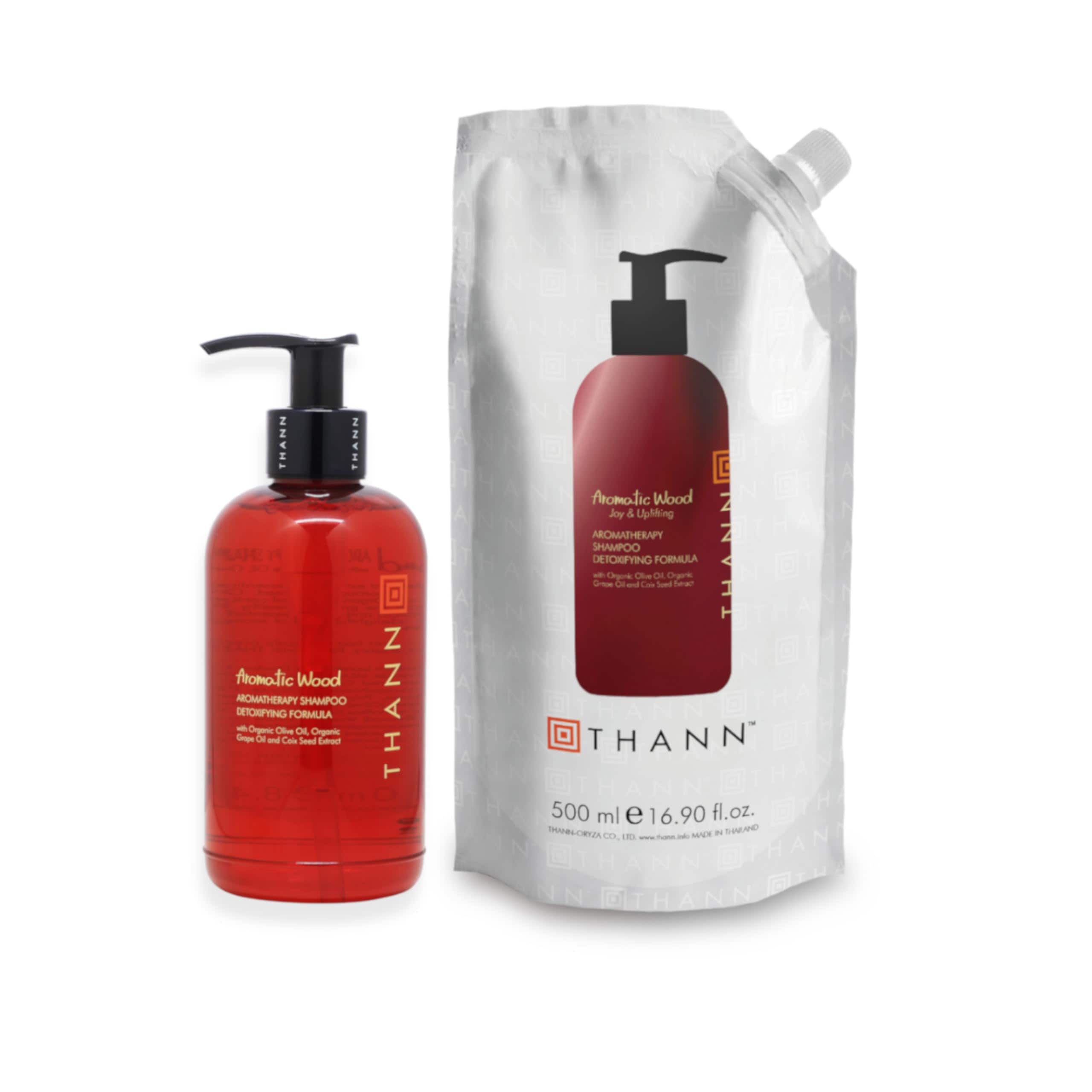 タン シャンプーレフィル付 レンジング しなやか ふんわり ハリ コシ 精油 オレンジ タンジェリン ナツメグ サンダルウッド (アロマティックウッド・レフィル付)