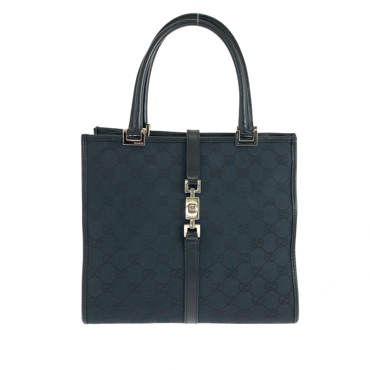 ジャッキー ブラック 黒 シルバー金具 GGキャンバス 002 1065 トートバッグ ハンドバッグ レディース 504496