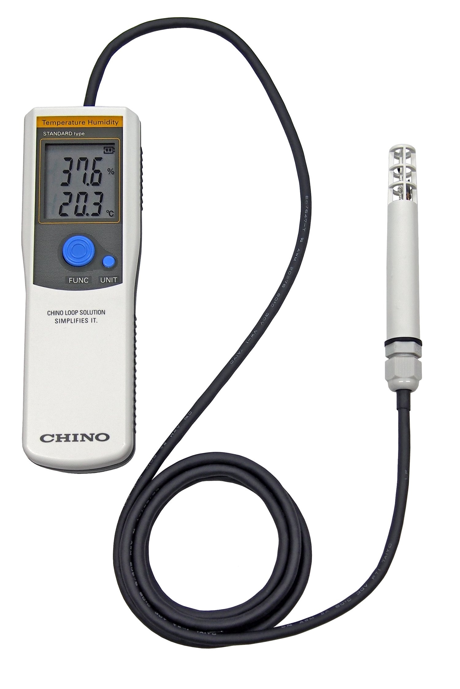 チノー ハンディ形温湿度計 スタンダードタイププローブ形 HN-EHSP