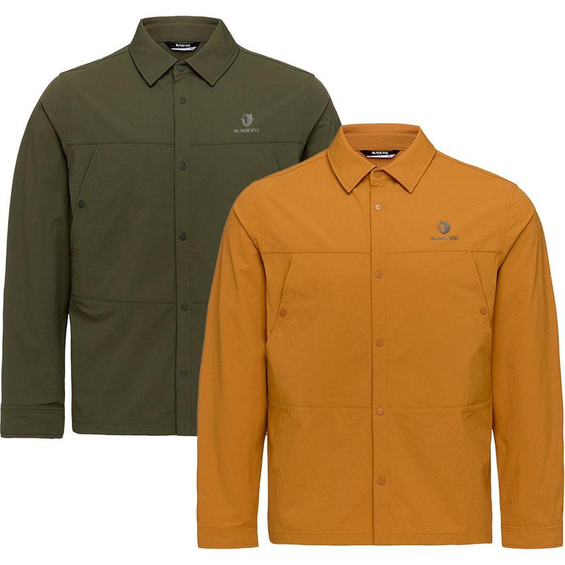 25年秋の新作 男性 トレッキング/登山 機能性 長袖 タクティカル マウンテン ポケット シャツ 1BYYSFU005