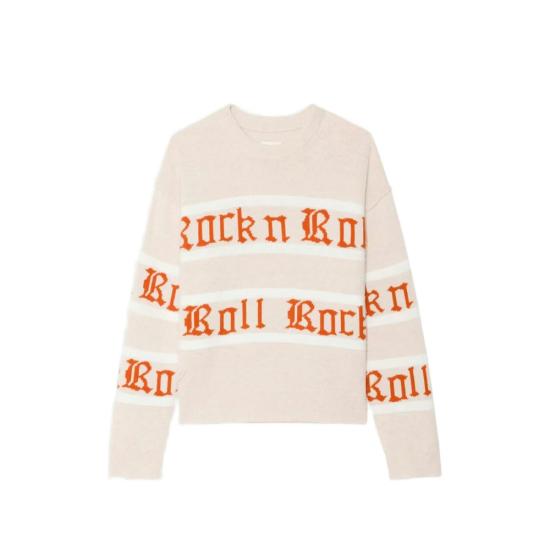 ZADIG & VOLTAIRE Women Knitwear KWSW02908 PEARL NEUTRALS WHITE