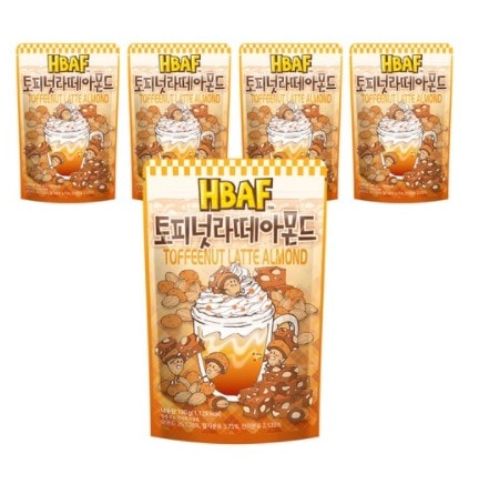 トピナッツラテアーモンド 190g x 5ea 韓国お土産 大人気