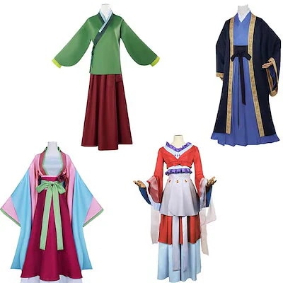 【送料無料】薬屋のひとりごと コスプレ衣装 猫猫 マオマオ ウイッグ付き 全セット 薬屋の独り言 コスプレ 唐