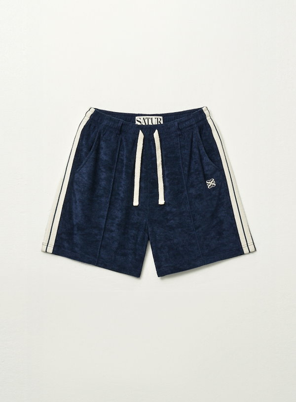ハーフ・ショートパンツ SATUR Lawton Terry Shorts 5FT1544 Qoo10 SATUR Lawton Terry 無地 ショート