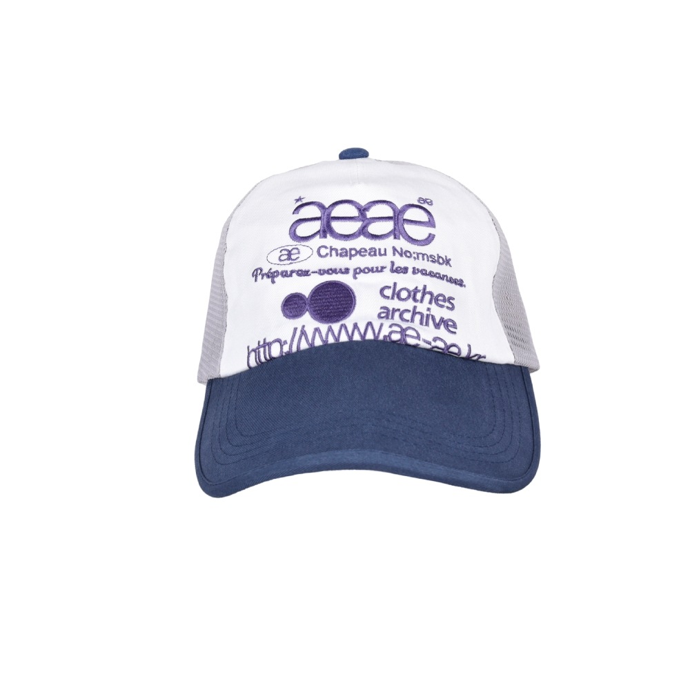 【aeae】 WEB LOGO MESH CAP : GREY/BLUE 8,550円
