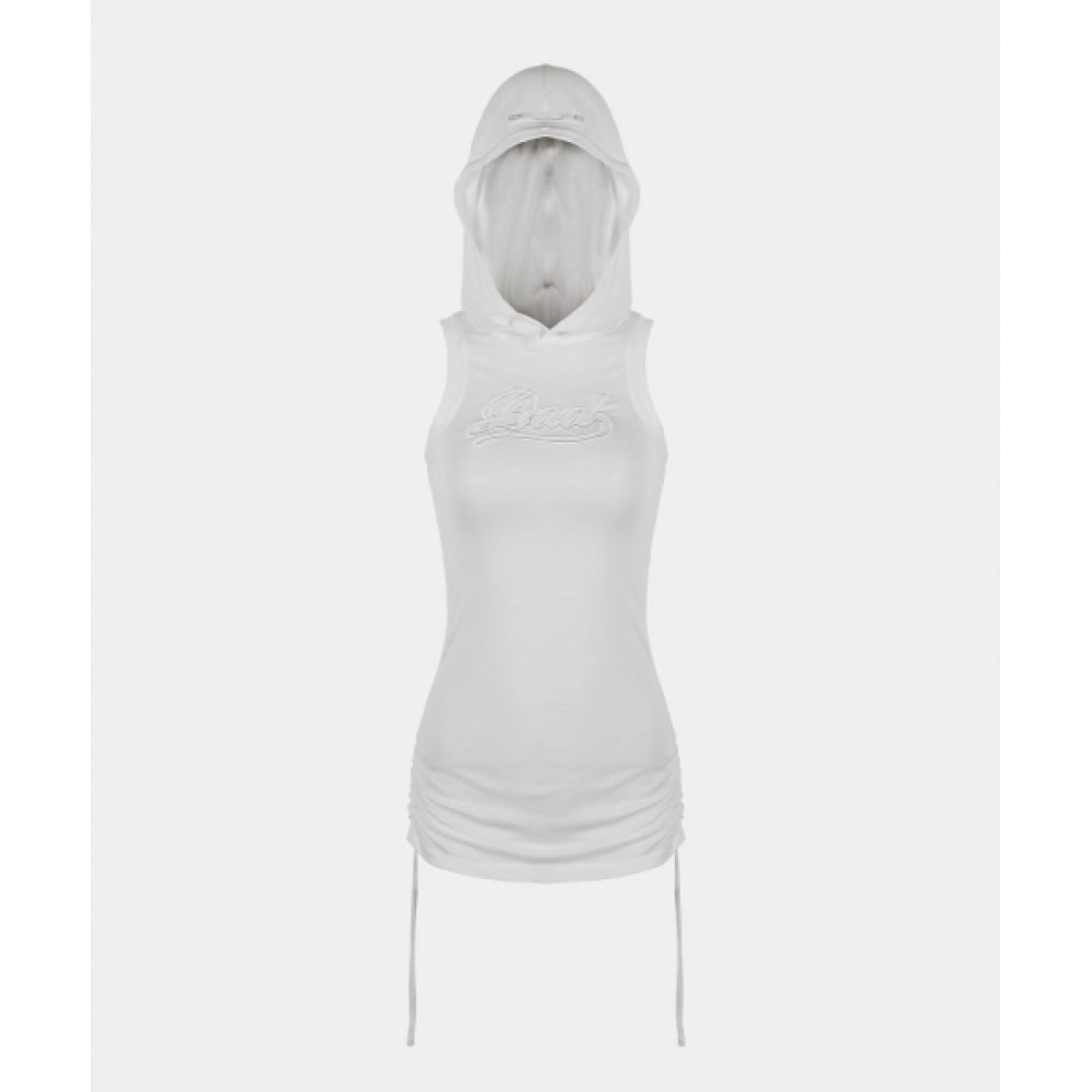 BADBLOOD セカンドスキンフード付きミニドレス-クリーム