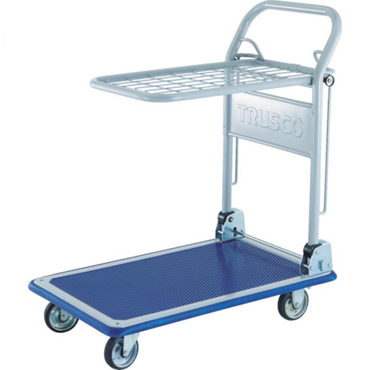 TRUSCO(トラスコ中山) ドンキーカート　折りたたみ式簡易２段台車 プレス製台車 1014NA　運搬車 カート