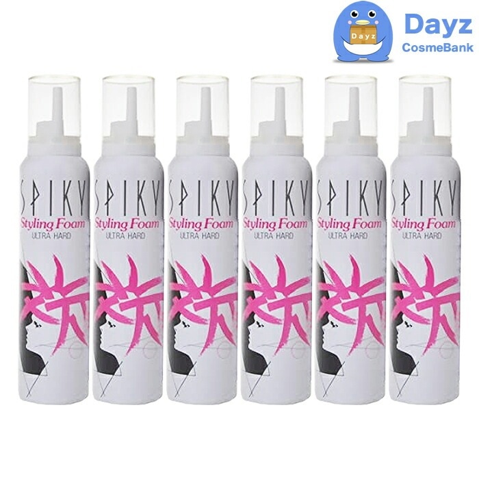イリヤ スパイキー スタイリングフォーム ウルトラハード 180g　6点セット　　ヘアスタイリング剤 フォーム ムース　イリヤコスメティックス