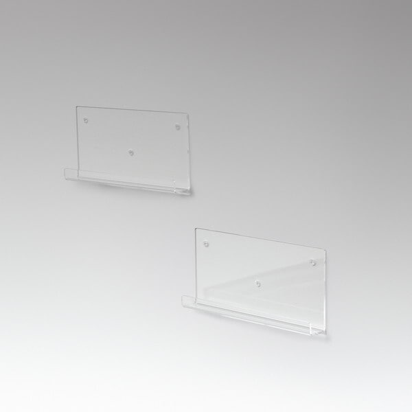 23406 アクリリックウォールシェルフ W38浅型2個組 メーカー直送