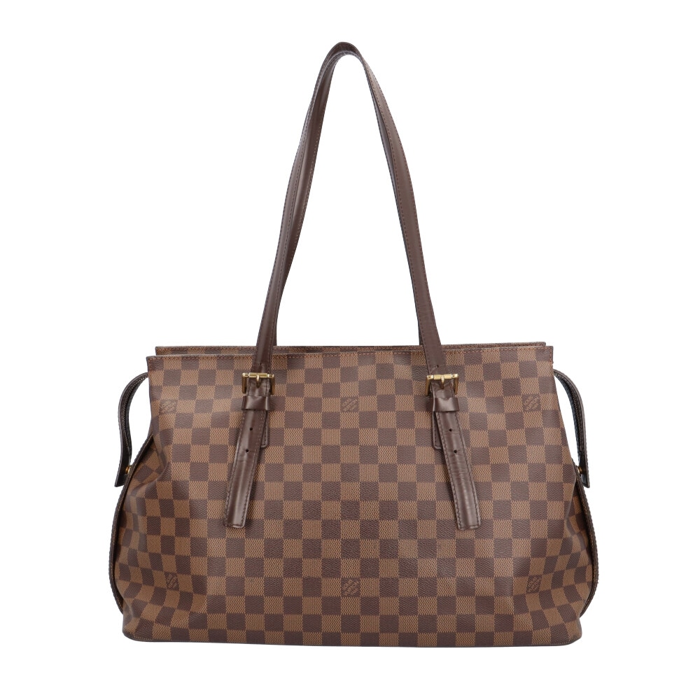 ルイヴィトン チェルシー ダミエ ショルダーバッグ ダミエキャンバス N51119 ブラウン LOUIS VUITTON 中古
