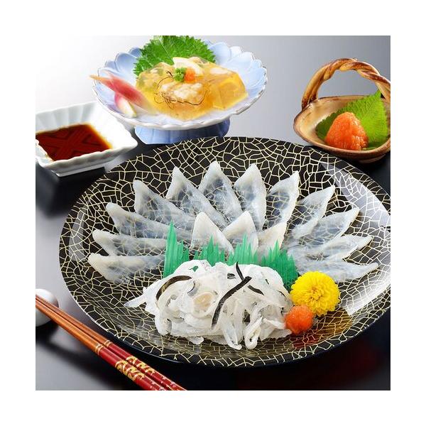 「関とら本店」 とらふく刺身・ふく煮こごりセット （とらふぐ刺身15gとらふぐ皮20gふぐ煮こごり100g） / ふく ふぐ フグ てっさ