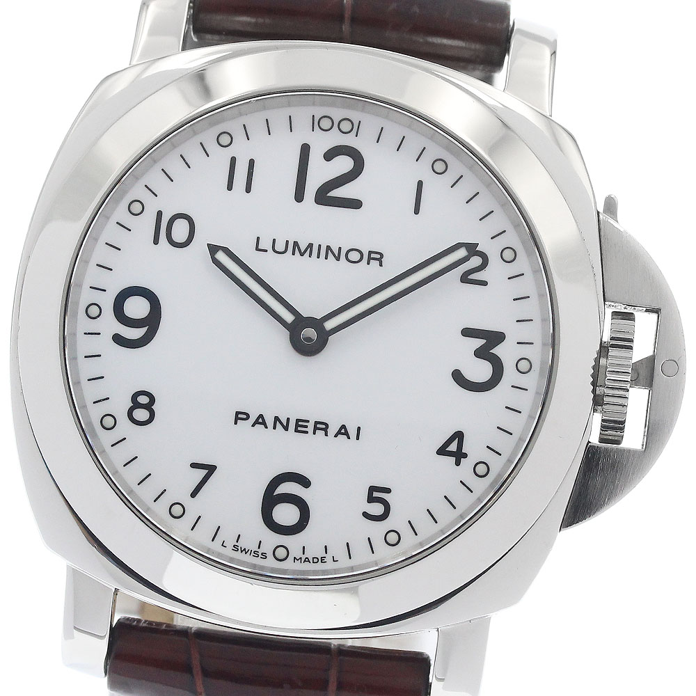 パネライ PANERAI PAM00114 ルミノール ベース 手巻き メンズ 箱・保証書付き_952562【中古】